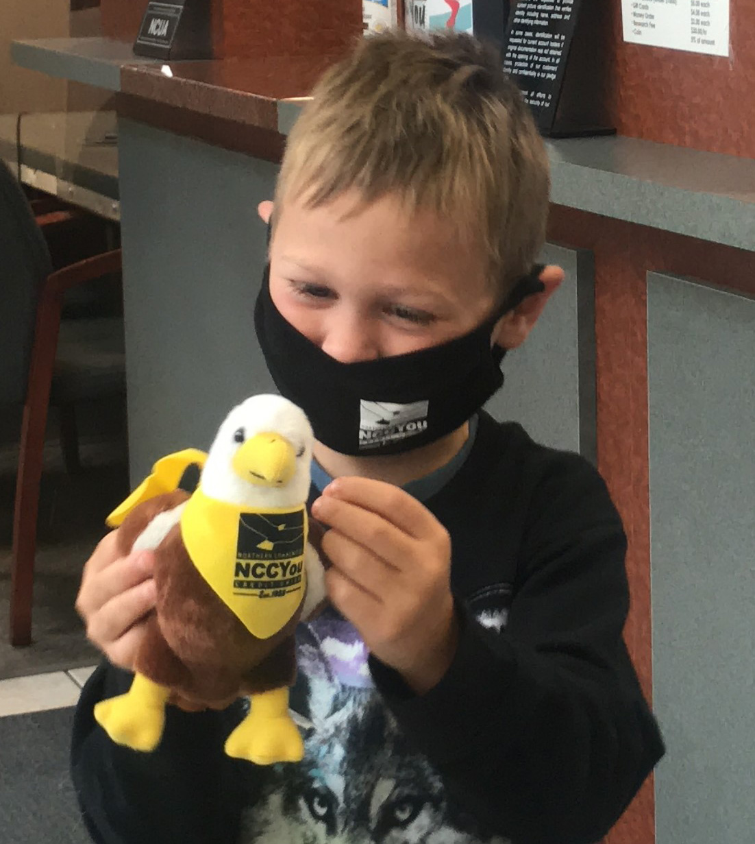 Wes in mask and Earnie
