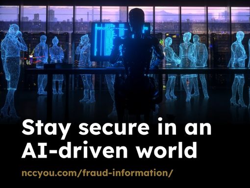 Employees in an office setting looking ai technology