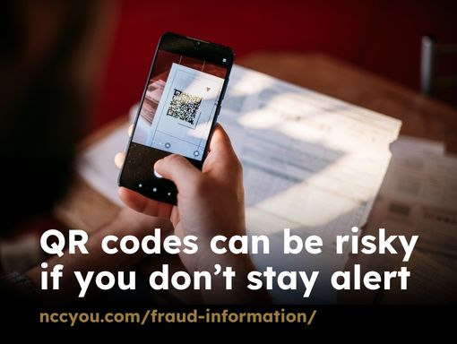 A QR code visible on a phone.